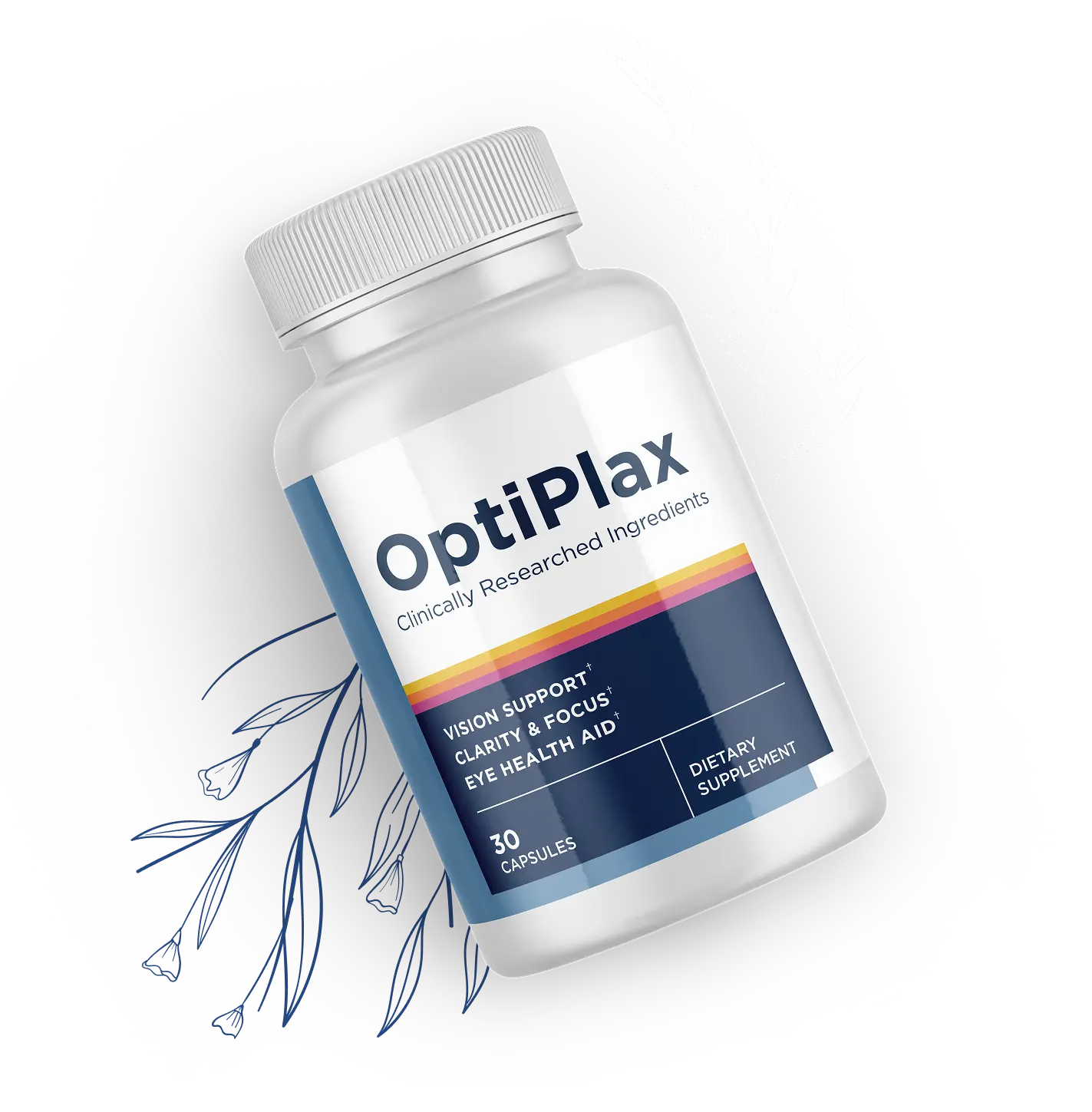 OptiPlax marine eye health supplement bottle